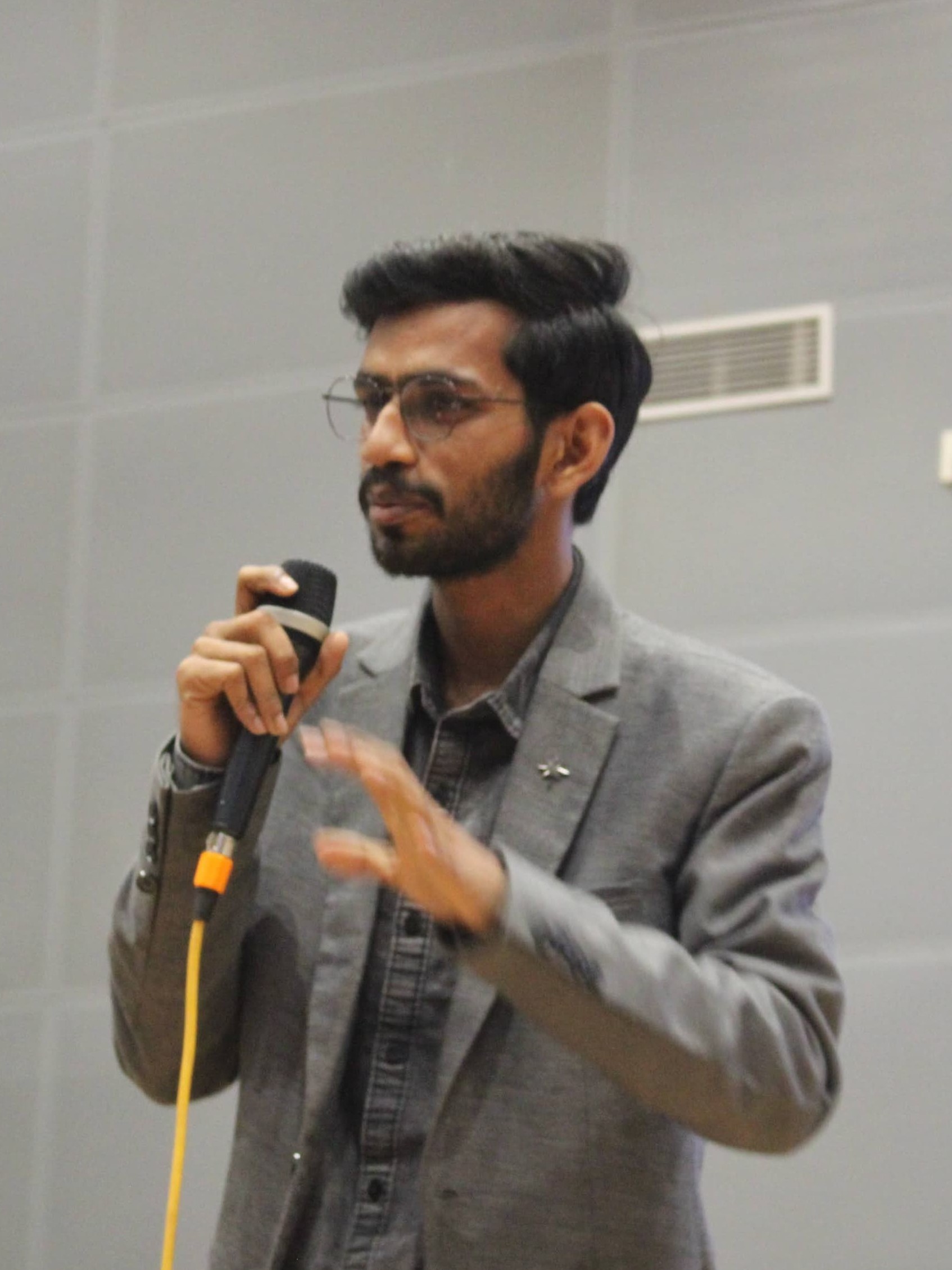 Harishankar Prasad speaking at an event